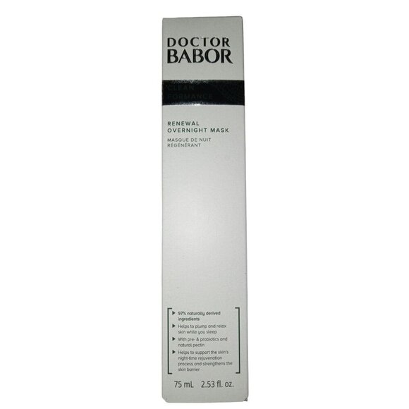 DOCTOR BABOR Renewal Overnight Mask Cleanformance Full Size 75ml NIB SEALED - Picture 1 of 10